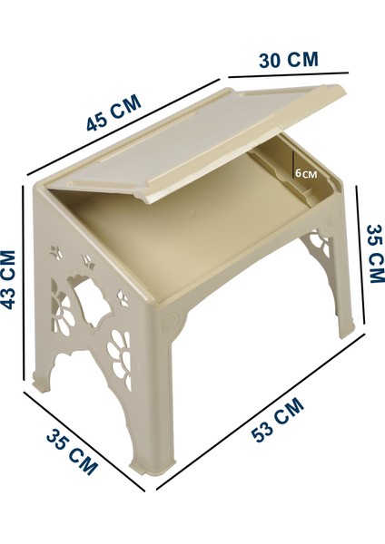 Sandıklı Büyük Krem Dayanıklı Kur'an'ı Kerim Okuma Sehpası 15 Adet fiyatları