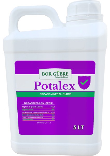 Potalex - 5lt Sıvı Organik Potasyum Çözeltisi