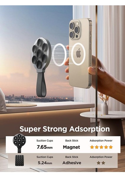 JR-ZS393 Magsafe Uyumlu Vantuzlu Telefon Tutucu