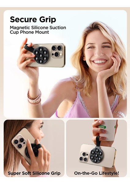 JR-ZS393 Magsafe Uyumlu Vantuzlu Telefon Tutucu fırsatları