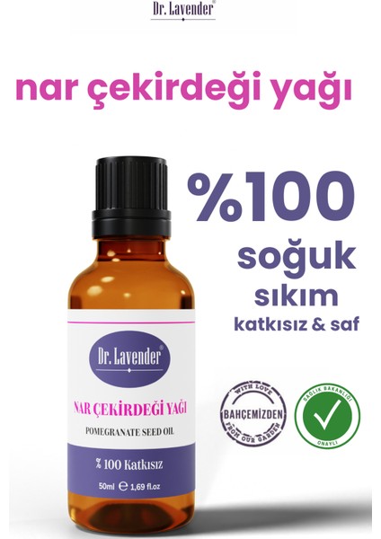 Katkısız Saf Soğuk Sıkım Serisi Nar Çekirdeği Yağı 50 ml