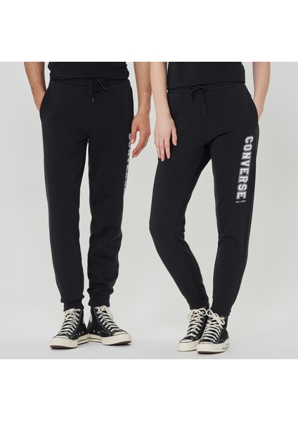 Standard Fit All Star Single Screen Print Unisex Siyah Pantolon modelleri