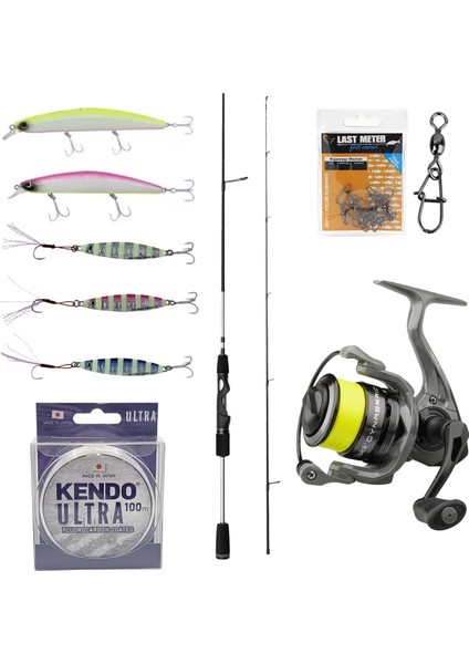 Yekoutdoor Profesyonel Okuma Spin Olta Seti Okuma Helios Sx Spin 2,70CM 15-45 gr 2 Parça Spin Kamışı&dam Quick Dynabraid 4 3000S Fd 3+1bb Olta Makinesi