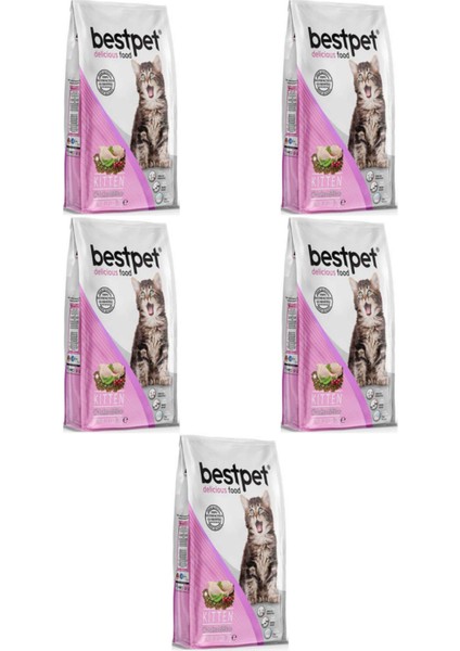 Tavuklu ve Pirinçli Yavru Kedi Maması 1kg - 5 Adet