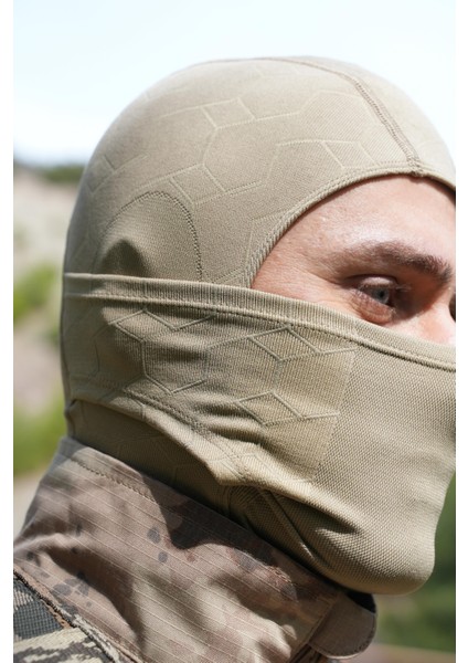 Kum Rengi Termal Rüzgar Geçirmez Balaklava Kar Maskesi