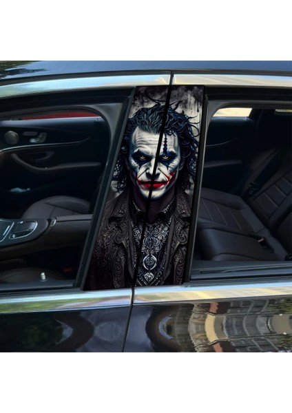 Joker Sticker Yan Kapı Direk Kaplama 2'li Sol Sağ Takım Yapıştırma Seti