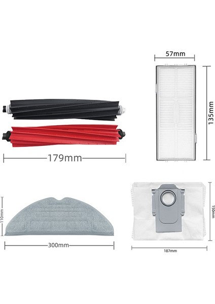 Ecovacs Deebot T8/T5/T9/N8/N5/950 Sterilizasyonu Için 4 Adet Hepa Filtre (Yurt Dışından)
