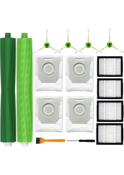 Ecovacs Deebot X2 / X2PRO Ana Fırça Filtre Toz Torbaları Yan Fırça (Yurt Dışından)