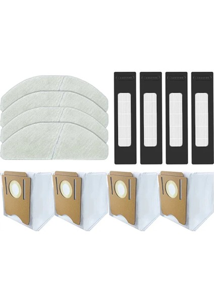 S8, S8 Plus / Clıen T24 Yedek Parça Aksesuarları Hepa Filtre Paspas Bezi Toz Torbaları (Yurt Dışından)