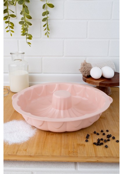 SL02 Pembe Renk Klasik Büyük Boy Kek Kalıbı