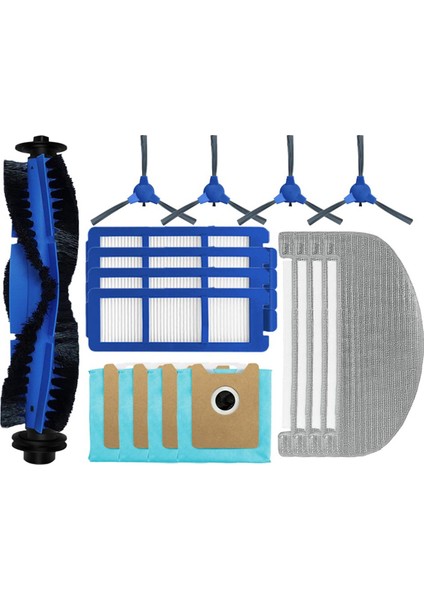 Eufy Temiz G40 Hibrit/ G40 Hibrid Plus Robot Vakum Toz Torbası Hepa Filtre Silindir Yan fırça paspas bezi (Yurt Dışından)