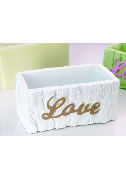Ağaç Dekor Love Saksı Silikon Kalıp K-125
