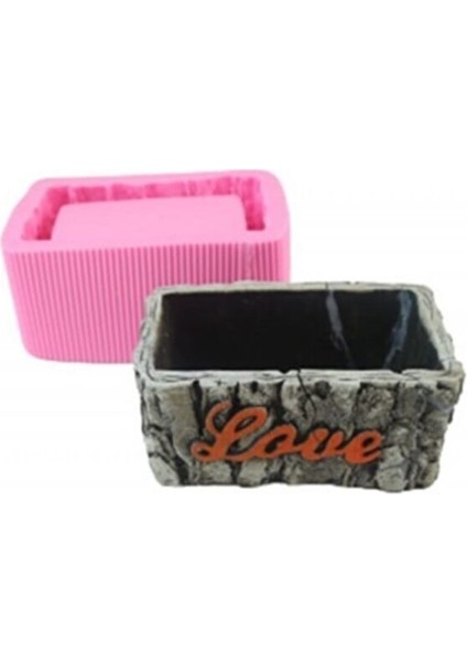 Ağaç Dekor Love Saksı Silikon Kalıp K-125 modelleri