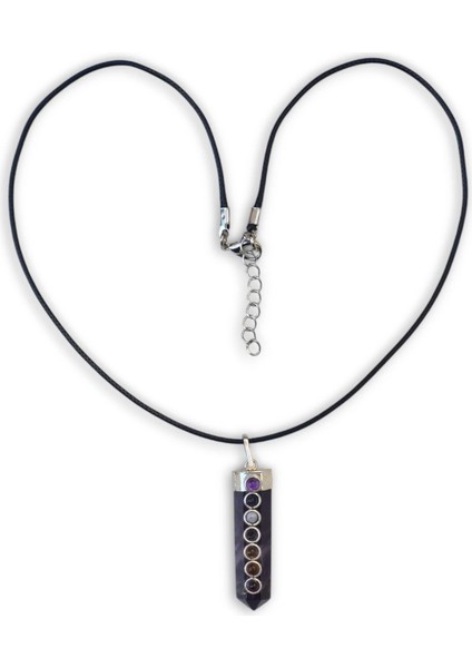 7 Çakra Taşlı Ametist Kolye 318-3 indirimleri