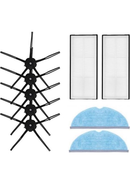 Hepa Filtre Yan Fırça Paspas Bez Bez Değiştirme Kiti Roborock S7 T7 Xiaomi Robotlu Süpürge Yedek Parça (Yurt Dışından)