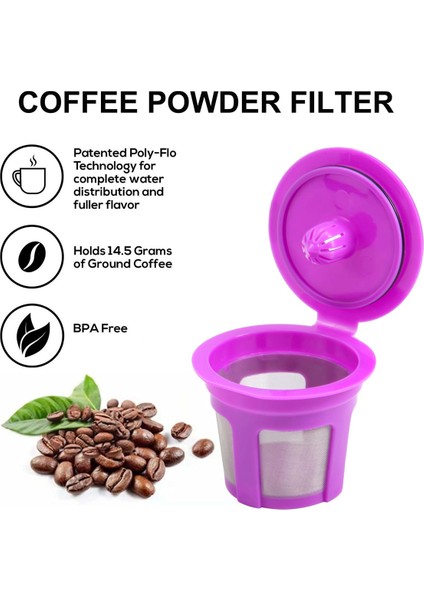 Yeniden Kullanılabilir Kahve Pod Filtreleri Keurig K-Duo K-Mini 1.0 2.0 K-Serisi ve Seçili Tek Fincan Kahve Makineleri Için Kahve Kaşığı (Yurt Dışından)