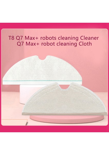 5 Adet Yedek Yedek Kiti Roborock T8/q7 Max / Max + Robotlu Süpürge Yıkanabilir Paspas Bezi Yan Fırça Ana Fırça (Yurt Dışından)