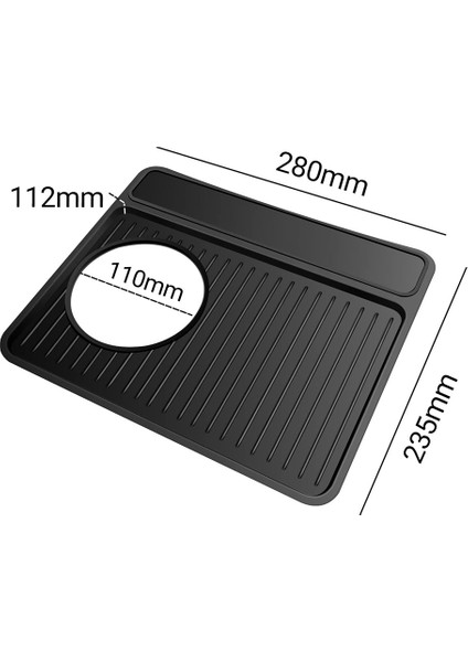 Breville 870/880 Için Sıkıştırma Matı, Espresso Sabotaj Matı, Espresso Makinesi Barista Siyah Için Espresso Sıkıştırma Istasyonu (Yurt Dışından)