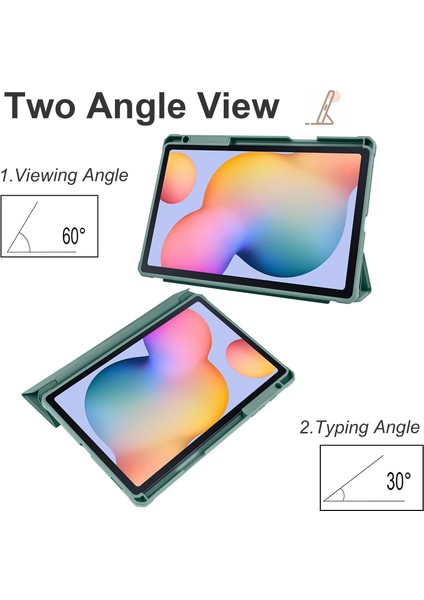 Samsung Galaxy Tab S6 Lite Için 3 Katlanır Deri Tablet Kılıfı (Yurt Dışından) fiyatları