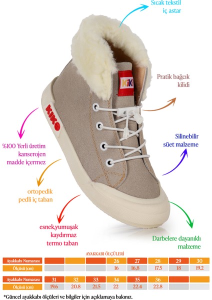 Tigge Günlük Lastikli Kız Çocuk Bot Ayakkabı fiyatları