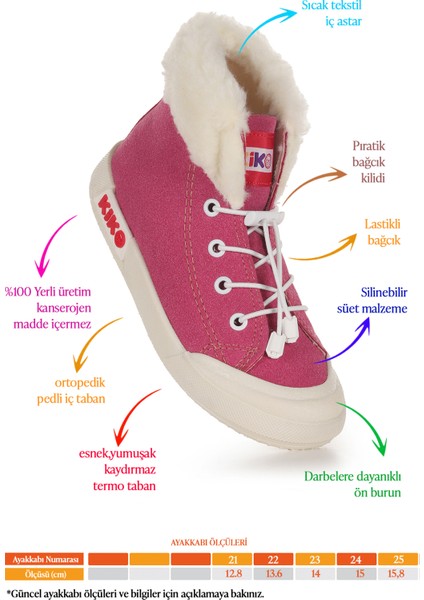 Tigge Günlük Lastikli Kız Bebek Bot Ayakkabı fiyatları