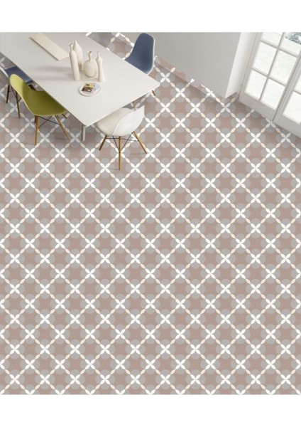 Yer Kaplama Kendinden Yapışkanlı Folyo Laminasyonlu Karo Taş Desen 60 x 100 cm