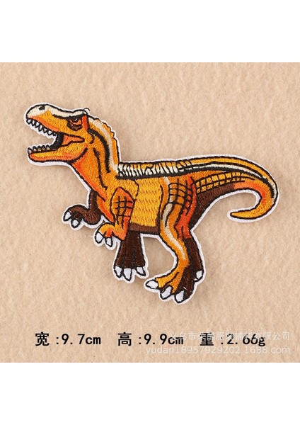 Dinozor Laser Kesimli Kıyafet Yamaları Tasarım Bez Stickerlar Jura Dönemi Tyrannosaurus Rex Dinozor (Yurt Dışından)
