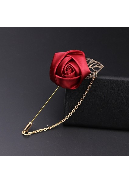 Bordo Damat Papyon Papatya Gelin Buketi Düğün Nişan Çiçeği Groomsmen Papyon Düğün Çiçekleri Evlilik Aksesuarları (Yurt Dışından)