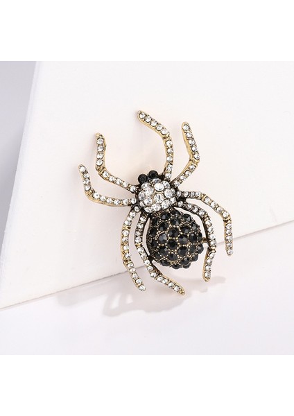Zümrüt Tarzı Kadın Moda Eşarp Popüler Örümcek Broş Kristal Taşlı Broş Takım Giyim Aksesuarları Retro Işlem Alaşımlı (Yurt Dışından) fiyatları