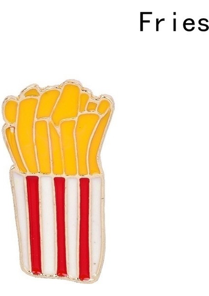 Tamam Yaratıcı Yiyecek Broş Hamburger Pizza Patates Kızartması Sosisli Sandviç Tavuk Bacakları Yumurta Emaye Broş Çantalar Şapka Rozet Erkek Kadın Çocuk Hediye (Yurt Dışından)