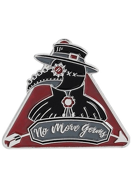 No.15 Boyutu Veba Doktoru Rozeti Tüyli Broş Pin Gotik Takı Arkadaş Hediyeleri (Yurt Dışından)