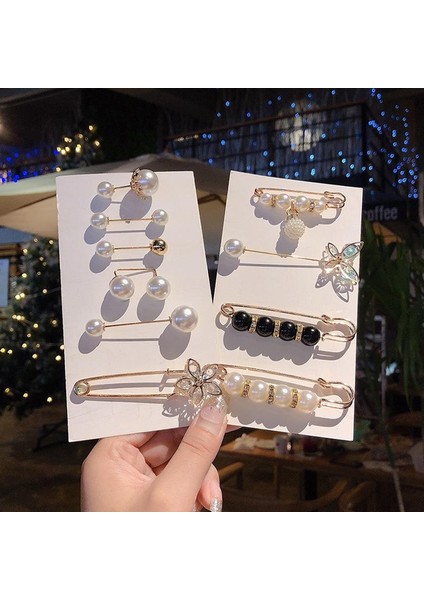 Stil 10 Kadın Moda Broş Tokası Inci Broş Tokası Giyim Aksesuarları Bel Süsleme Kazak Aksesuarları Takı Hediye (Yurt Dışından) fiyatları