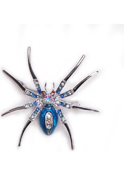Yeşil Stil Parlak Örümcek Kristalli Broş - Rhinestone ile (Yurt Dışından) fiyatları