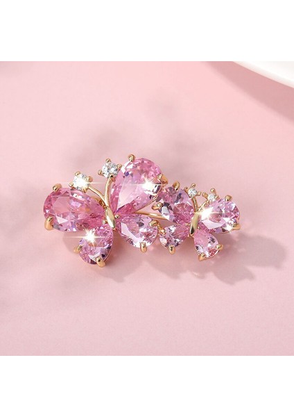 Küçük Mavi Kadınlar Için Yeni Taşlı Kelebek Broşlar 7 Renk Düğün Moda Takı Hediye Kadınlar Sevimli Çinko Kristal Kelebek Emaye Iğne Aksesuarları Küçük ve Büyük Boyutlar (Yurt Dışından)
