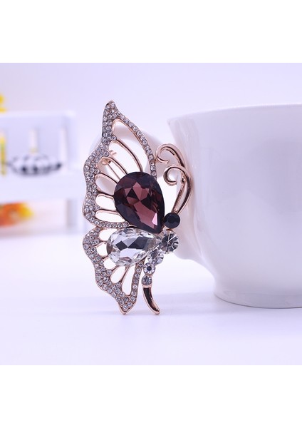 Kadın Broş Kelebek Kristal Araba Takım Yaka Broş Korsaj Gömlek Sevgililer Hediyesi (Yurt Dışından) indirimleri