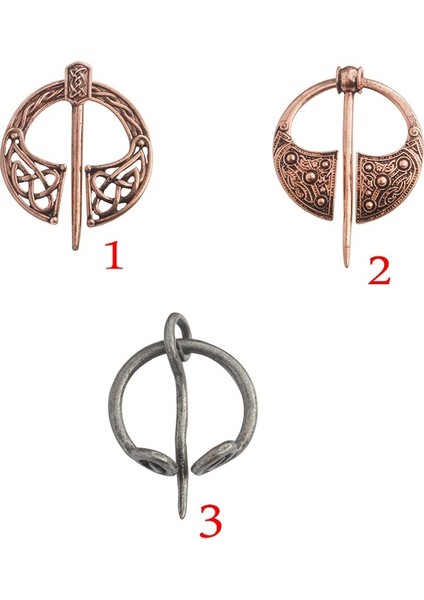No.1 Boyutu Retro Viking Önlük Toka Klips Pelerin Kelt Hatteberg Broo Hollow Ortaçağ Kuzey Takı (Yurt Dışından)