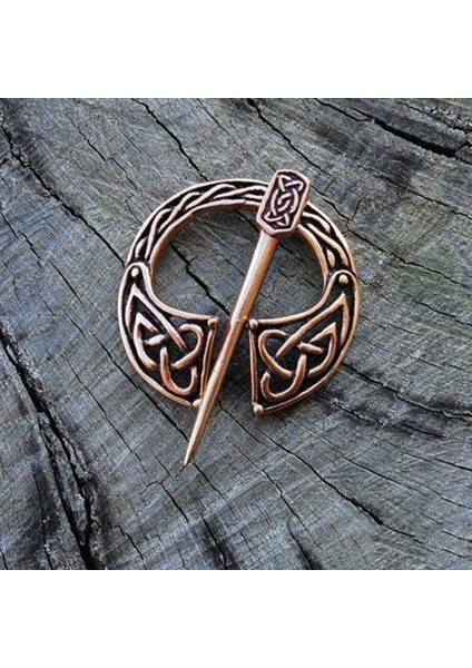 No.1 Boyutu Retro Viking Önlük Toka Klips Pelerin Kelt Hatteberg Broo Hollow Ortaçağ Kuzey Takı (Yurt Dışından)