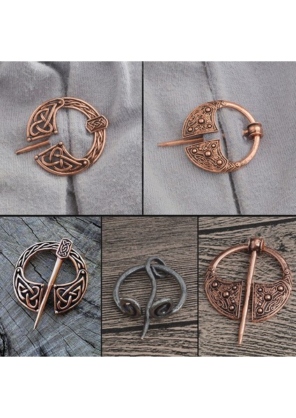 No.1 Boyutu Retro Viking Önlük Toka Klips Pelerin Kelt Hatteberg Broo Hollow Ortaçağ Kuzey Takı (Yurt Dışından)