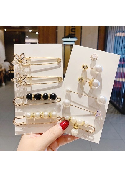 Stil 6 Kadın Moda Broş Tokası Inci Broş Tokası Giyim Aksesuarları Bel Süsleme Kazak Aksesuarları Takı Hediye (Yurt Dışından)