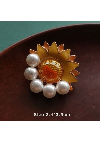 B16 Vintage Saray Mineli Barok Taşlı Inci Renkli Glaz Korsaj Aksesuar Broş Kadınlar Için (Yurt Dışından)