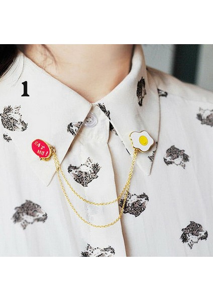 No.3 Boyutu Kişilikli Komik Kadın Erkek Yaka Broşu Püskül Zincirli Broş Bijoux (Yurt Dışından) fiyatları