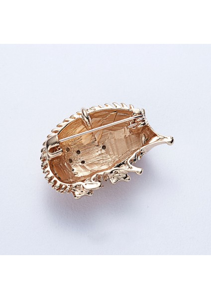 Kadın Giyim Aksesuarları Için Altın Taşlı Kirpi Broş Takı Hediyelik Broşlar (Yurt Dışından) fırsatları