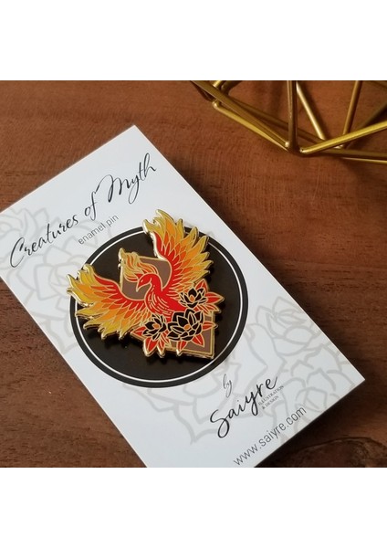 Phoenix Lapel Rozeti Emaye Çizgi Film Sevimli Broşlar (Yurt Dışından) modelleri