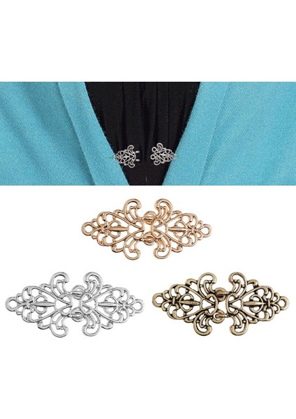 Bronz Tarzı 1 Bilgisayar Kadın Retro Vintage Hırka Ördek Claw Sweater Şal Bluz Yaka Kazak Eşarp Toka Broş Takı Aksesuarları (Yurt Dışından) modelleri