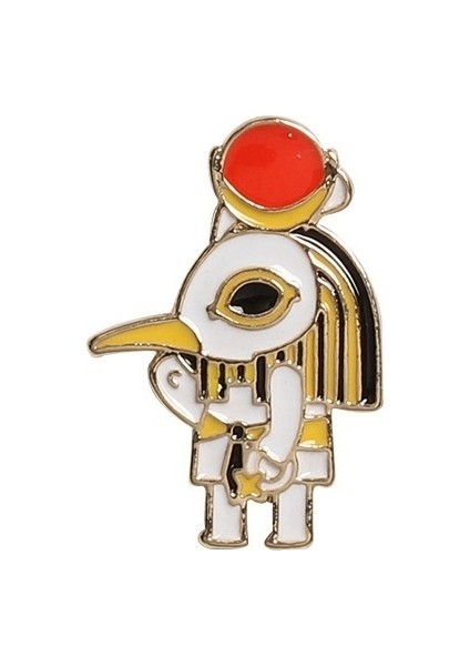 No.5 Boyutu Eski Mısır Tarzı Firavun, Anubis Süs Broş Rozeti (Yurt Dışından) fırsatları