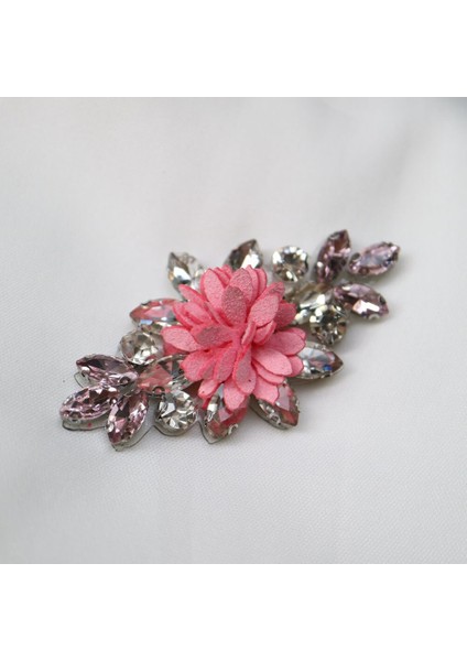 Pembe Tarzı 1 Adet Elbise Için Kristal Çiçek Boncuklu Aplikler Yamalar Giyim Için Dıy Ütüleme Taşlı Yamalar Nakışlı Yamalar Bordados Para Ropa (Yurt Dışından)