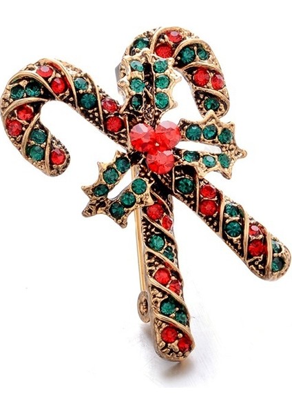 No.1 Boyutu Yılbaşı Vintage Zarif Hediye Yılbaşı Süsü Takılı Drristmas Broş Korsaj Aksesuarları (Yurt Dışından) fırsatları