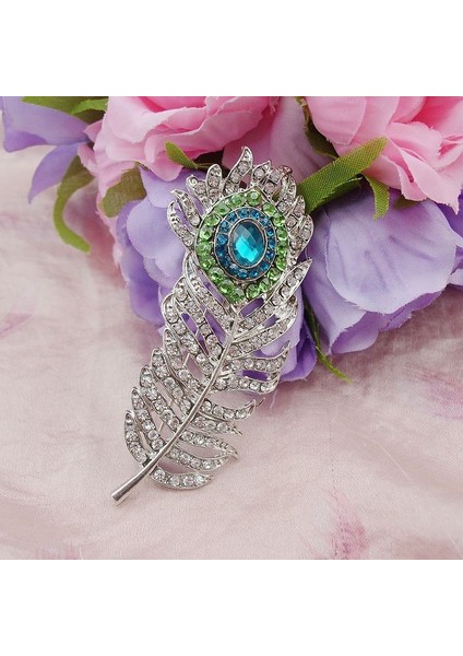 Gümüş Tarzı Delysia King Tüy Broş (Yurt Dışından) fırsatları