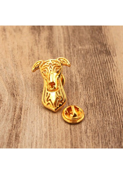 Altın Tarzı Erkek Sevimli Takım Broo Tazı Köpek Hayvan Severler Komik Hediye (Yurt Dışından)