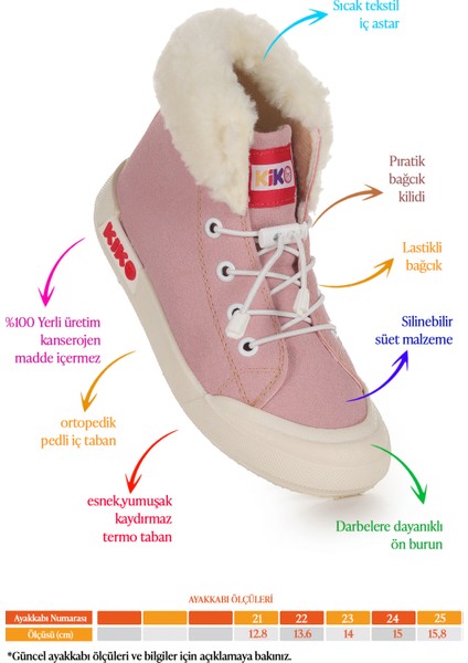 Tigge Günlük Lastikli Kız Bebek Bot Ayakkabı fiyatları